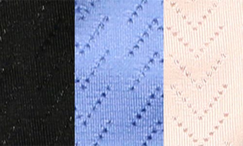 Hanky Panky Set Of 3 Natural Thong In Acai/sweet Nothing/summer Plum