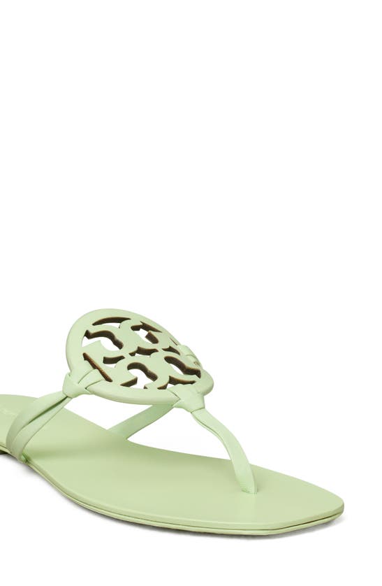 Tory Burch Miller Square Toe Thong Sandal In Meadow Mist