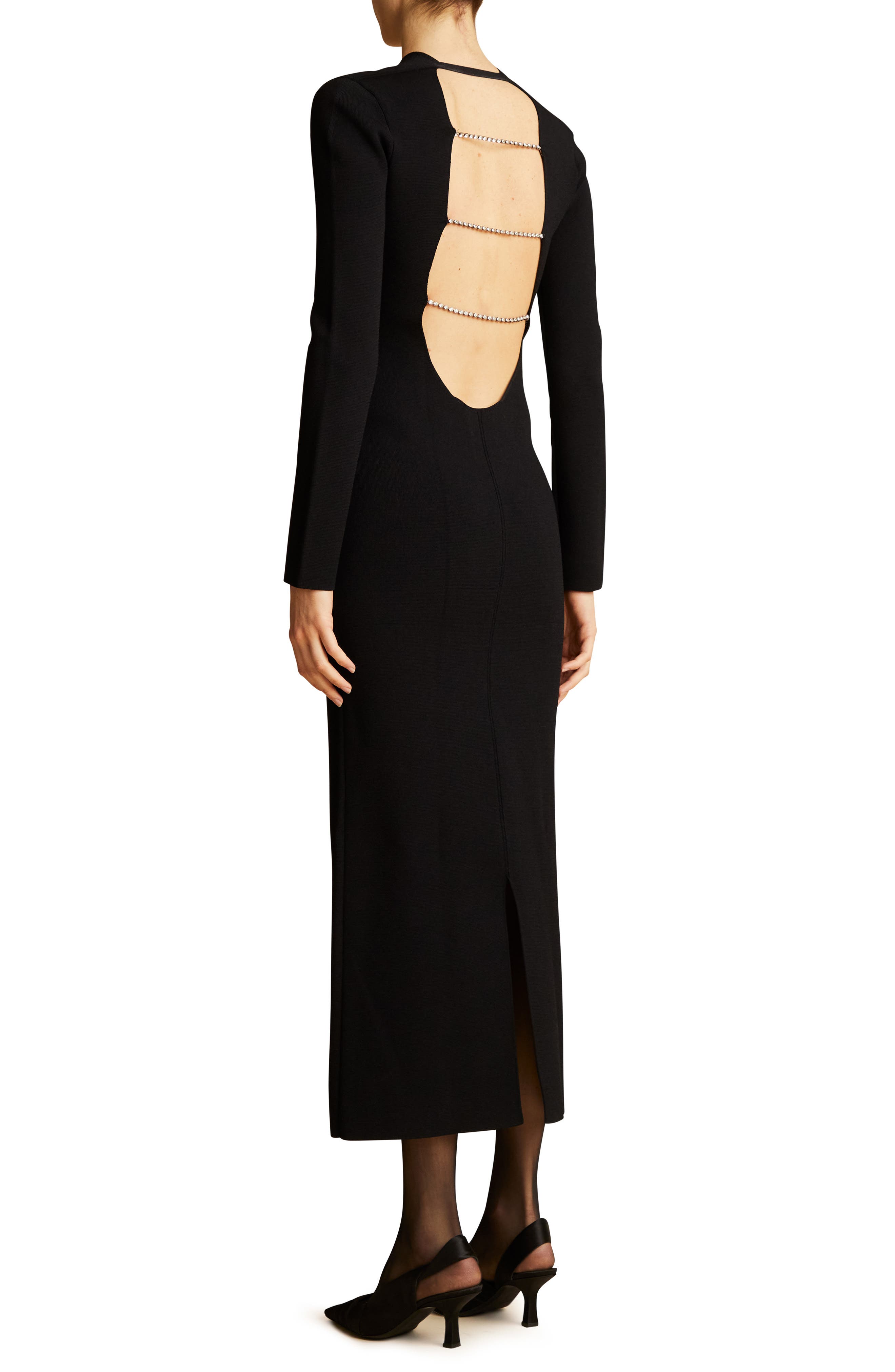 Khaite The Odette Dress in Black