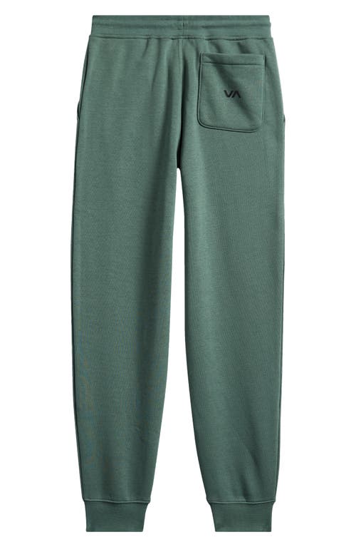 Shop Rvca Kids' Big Logo Sweatpants In Jade