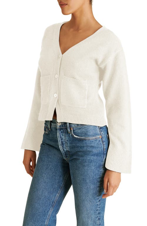 Shop Steve Madden Odelia Crop Cardigan In Antique