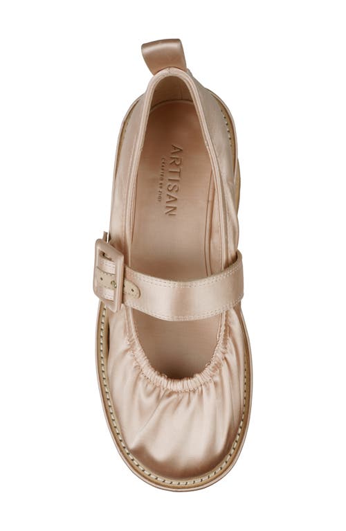 Zigi Artisan Buxi Platform Mary Jane In Shell Satin