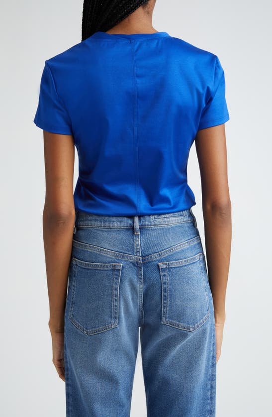 Shop Proenza Schouler Maren Organic Cotton Jersey Top In Cobalt