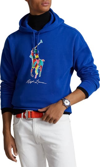 POLO RALPH LAUREN Men's Big & Tall Polo Sport Logo Colorblock Fleece Jogger  Pant