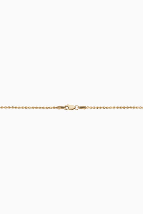 Oradina 14k Yellow Gold My Anchor Pendant Necklace In Yellow Gold