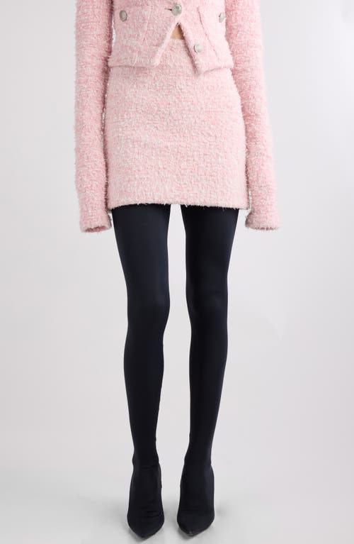 Balenciaga Cotton Blend Bouclé Knit Miniskirt 5000 Pink at Nordstrom,