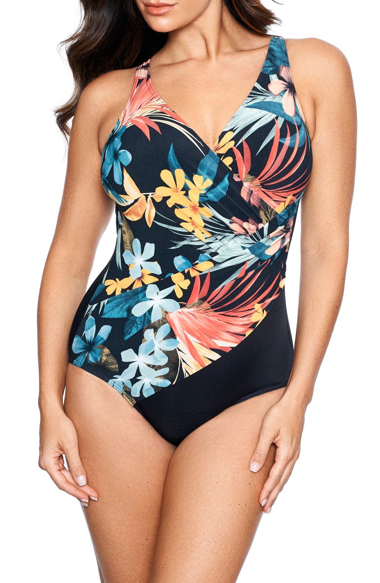 Miraclesuit® Plumeria Oceanus One-Piece Swimsuit | Nordstrom