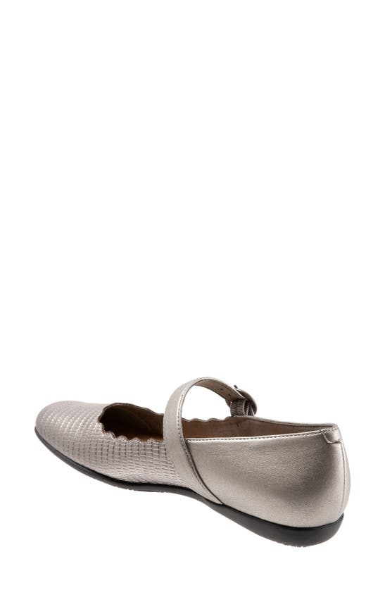 Trotters Sugar Mary Jane Flat In Pewter