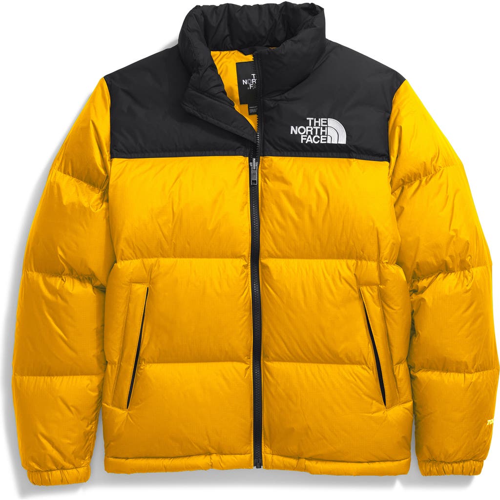 The North Face Long-sleeved Down Jacket In Summit Gold