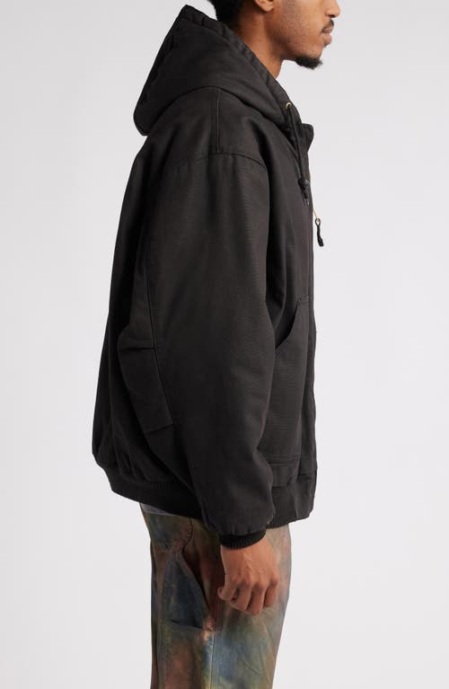 ROY ROGER'S X DAVE'S NEW YORK ROY ROGERS X DAVE'S NEW YORK HOODED LOGO GRAPHIC ZIP JACKET 