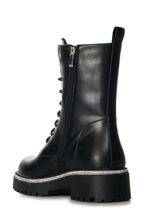 Azalea Wang Lewellyn Combat Boot In Black