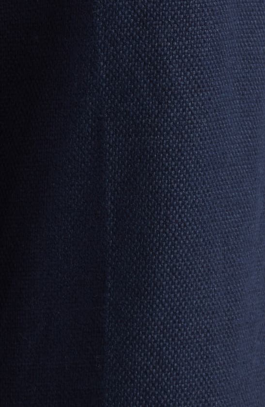 Max Mara Linen-blend Cropped Trousers In Navy