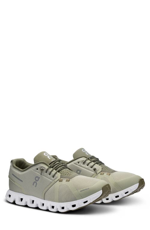 On Cloud 5 Running Shoe In Chalk/grove