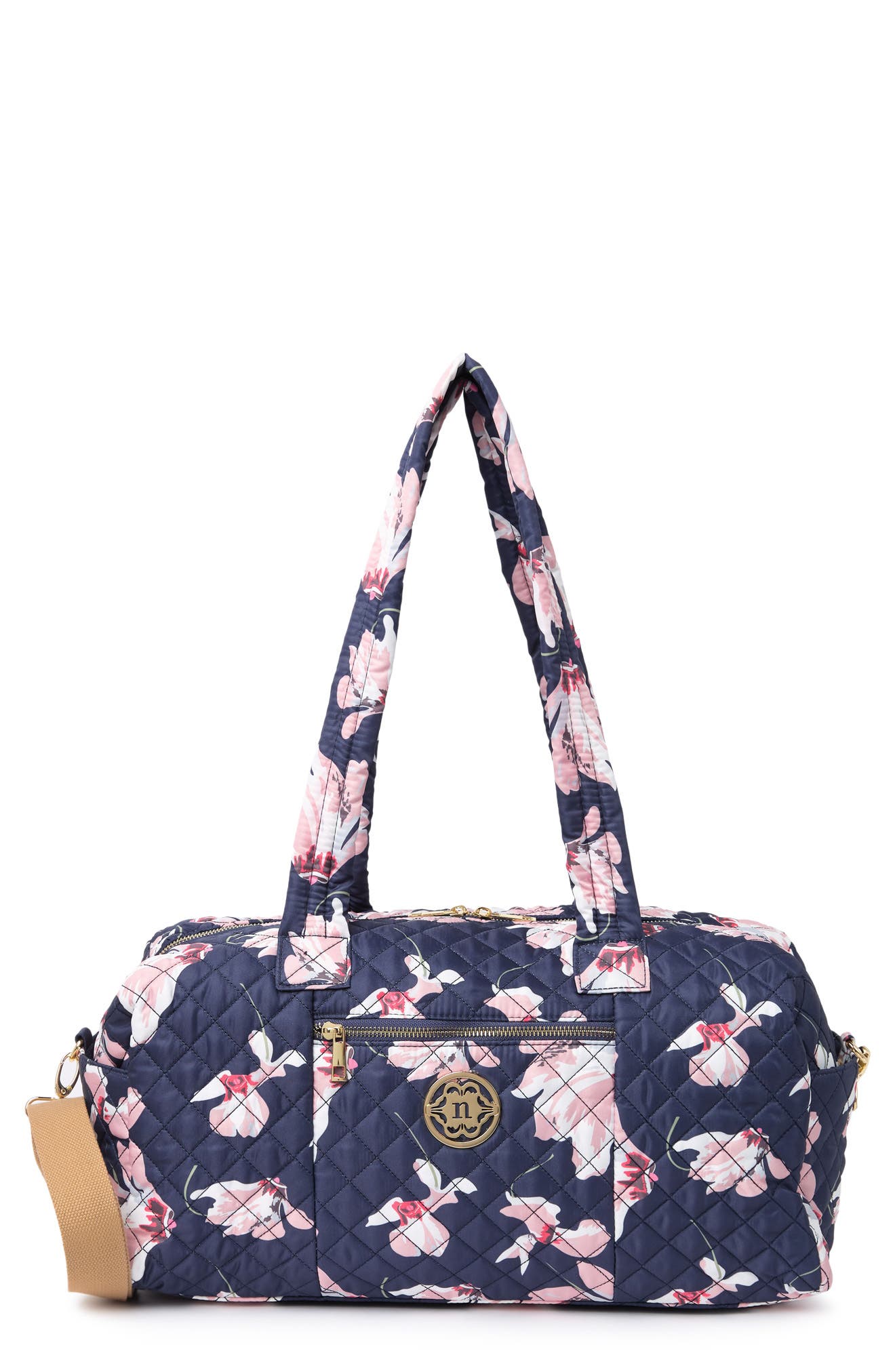 NANETTE LEPORE DIAMOND QUILTED WASHABLE DUFFLE BAG