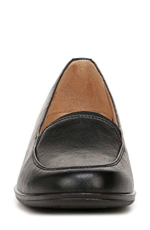 Shop Lifestride Ida Flat In Black Faux Leather