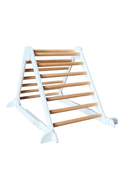 Little Partners Kids' Learn 'N' Climb Wooden Triangle in Soft White W/Natural at Nordstrom