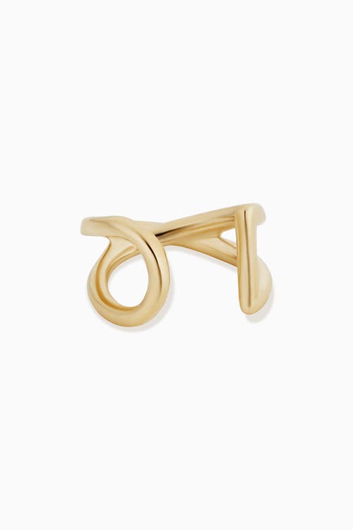 Oradina 14k Gold West Side Ear Cuff In Yellow Gold