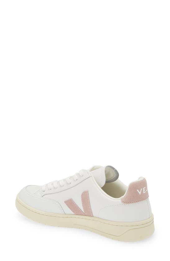 Veja Recife Logo Leather Sneaker In Extra-white Babe