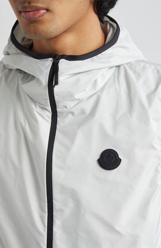 Shop Moncler Vallese Water Repellent Hooded Vest In White