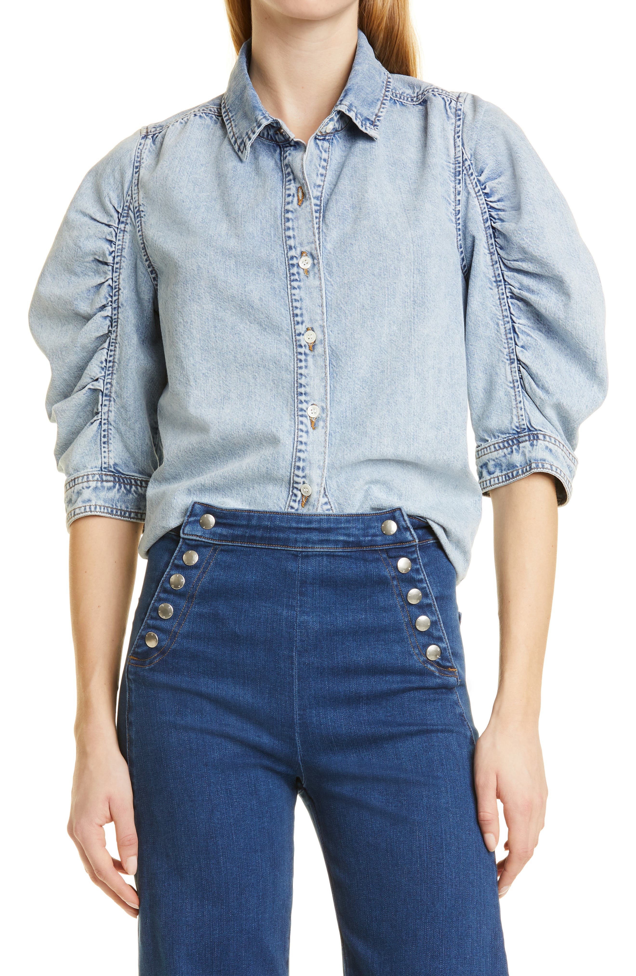 women's denim tops