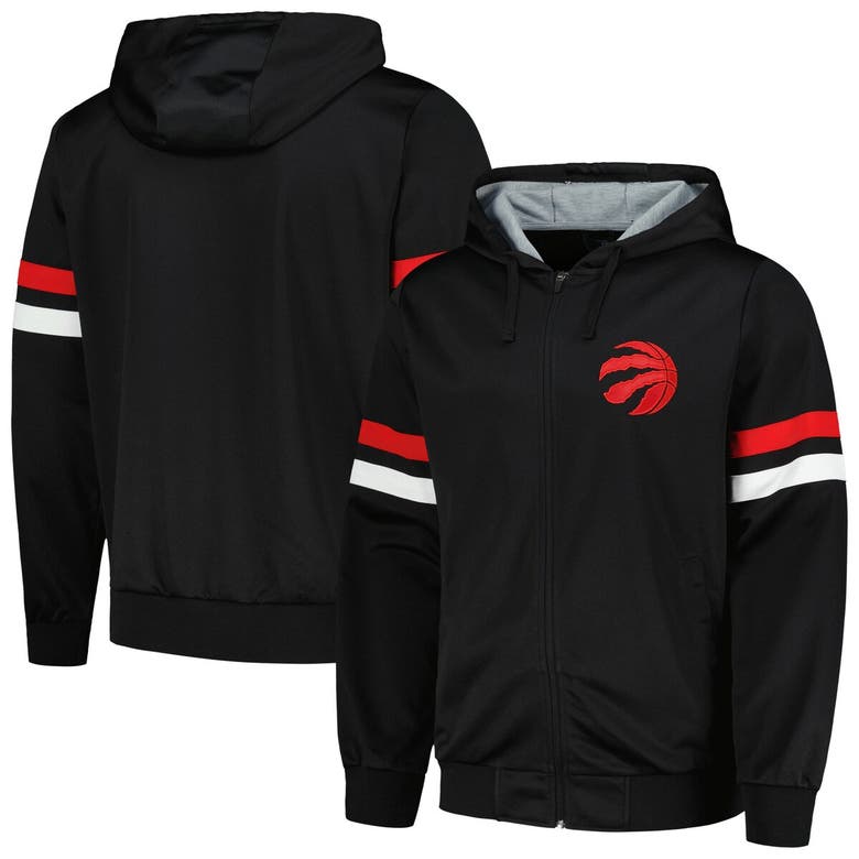 Shop G-iii Sports By Carl Banks Black Toronto Raptors Contender Full-zip Hoodie Jacket