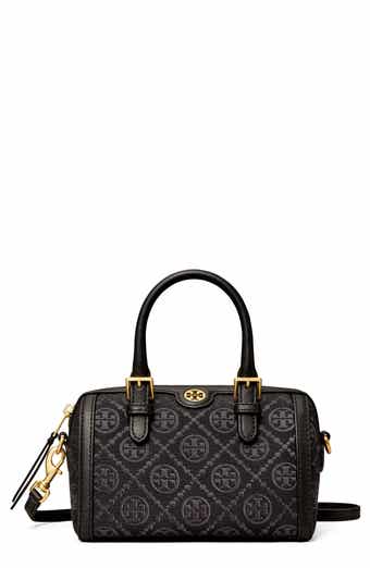 Tory Burch Mini T Monogram Perforated Leather Crossbody Tote