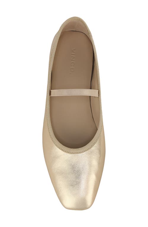 Shop Vince Vivian Mary Jane Flat In Champagne