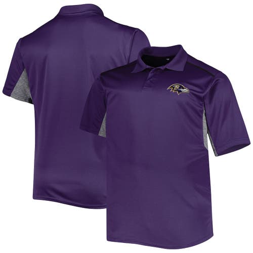PROFILE Men's Purple Baltimore Ravens Big & Tall Team Color Polo