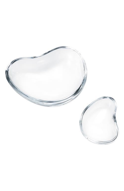 Georg Jensen Indulgence 2-piece Crystal Caviar Dish Set In No Color