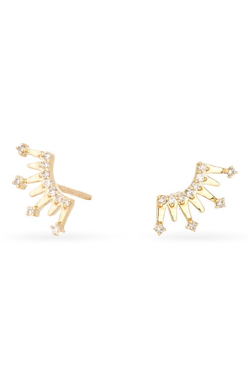 Adina Reyter Crown Post Earrings in Yellow Gold at Nordstrom
