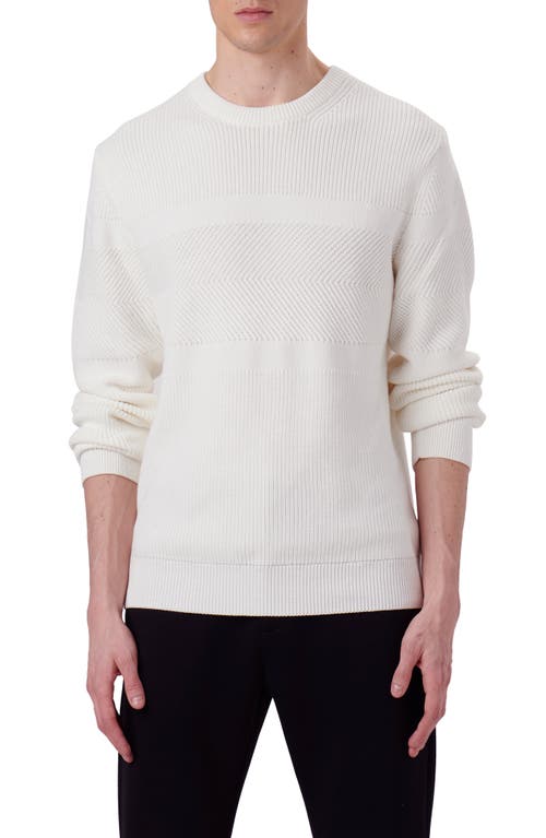 Bugatchi Mixed Stitch Cotton Sweater at Nordstrom,