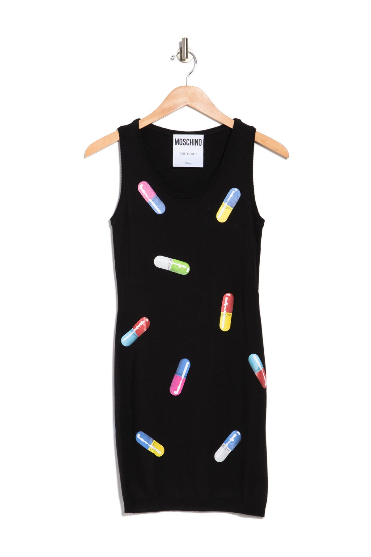 moschino pill dress