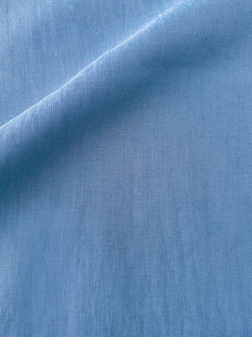 Anaya So Soft Linen Pillow Down Alternative Insert In Ocean Blue