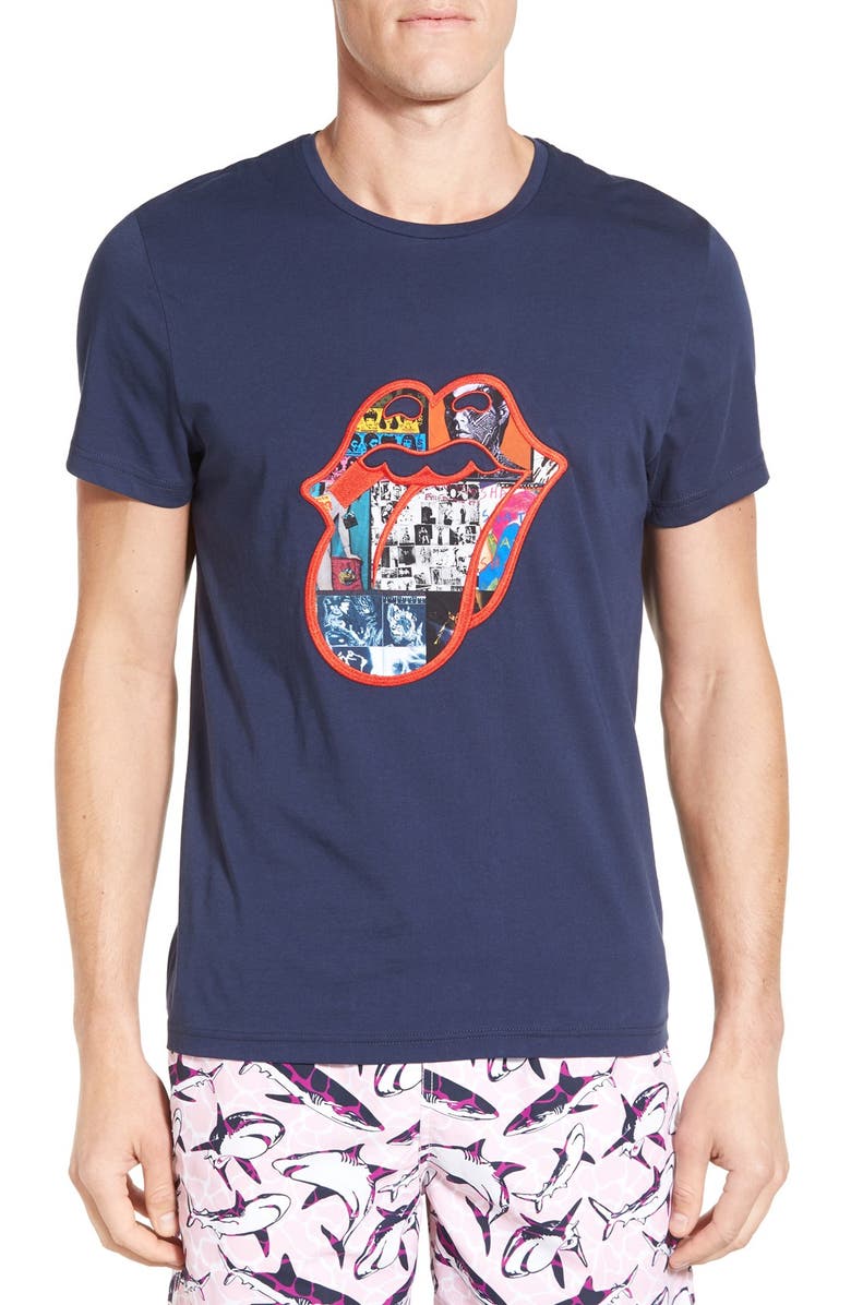 Vilebrequin 'Rolling Stones' Embroidered Print Crewneck T-Shirt | Nordstrom