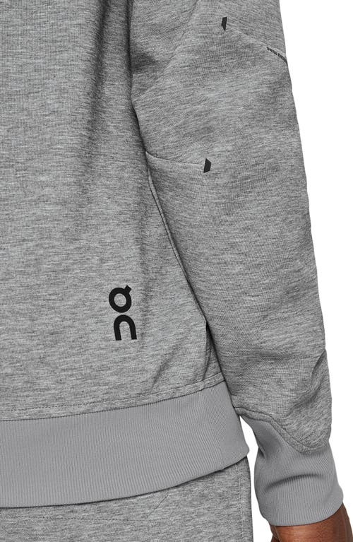 On Full Zip Hoodie In Grey