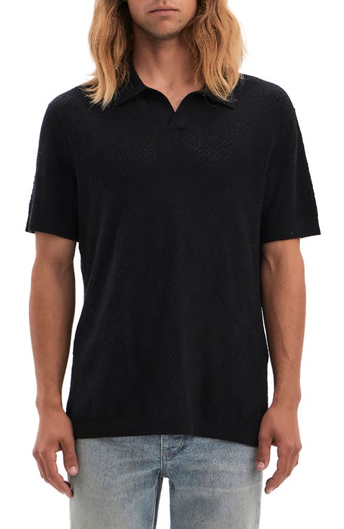 Shop Vayder Cloudio Polo Sweater In Black Geo