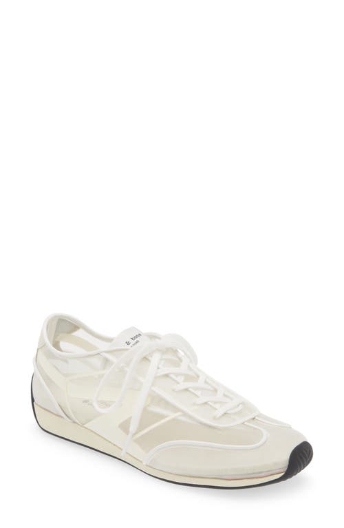 Retro Runner Mesh Sneaker in Antique White Mesh