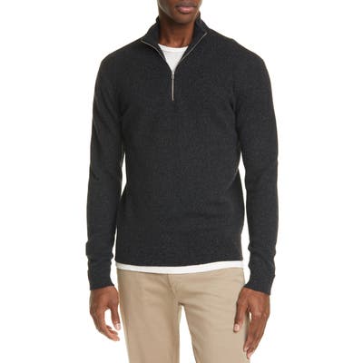 Norse Projects Fjord Half-Zip Merino Wool Sweater, Grey