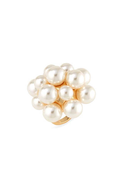 Lele Sadoughi Imitation Pearl Cocktail Ring at Nordstrom