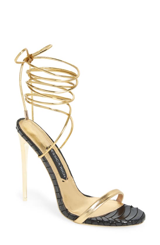 Jessica Rich Drip Sandal In Gold | ModeSens
