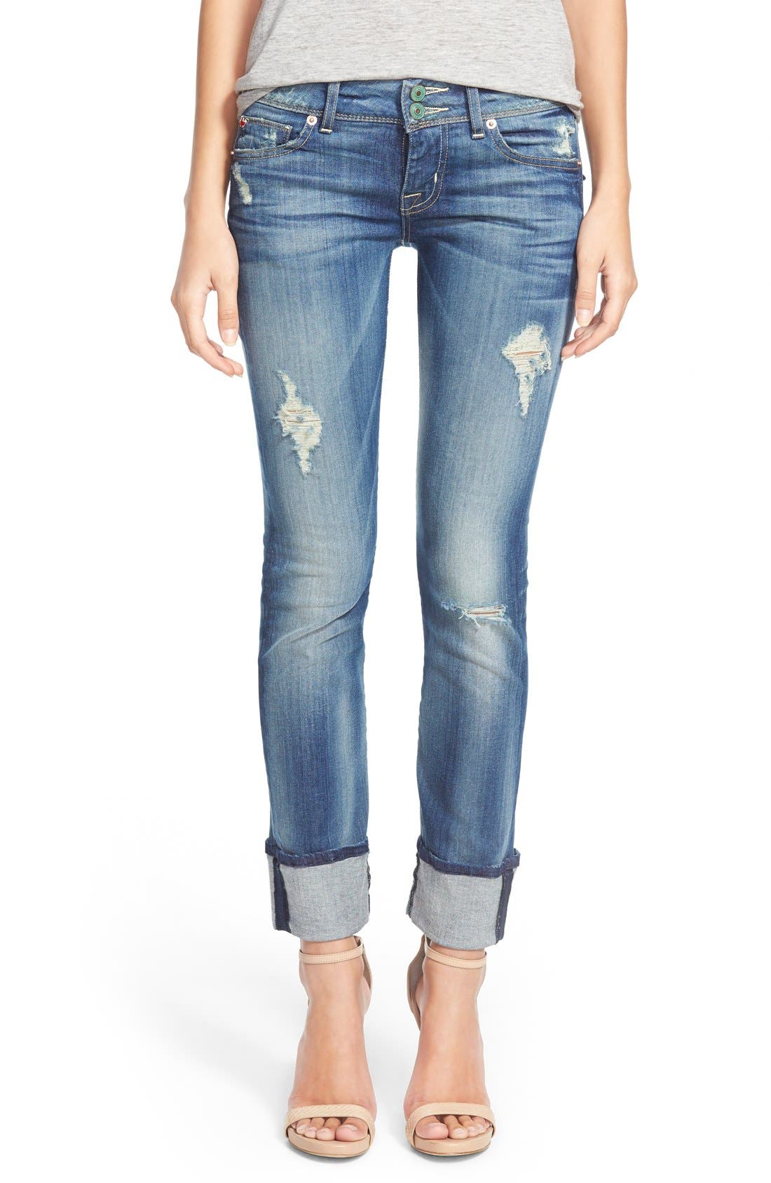 Hudson Jeans 'Ginny' Rolled Crop Jeans (Blondie) Nordstrom