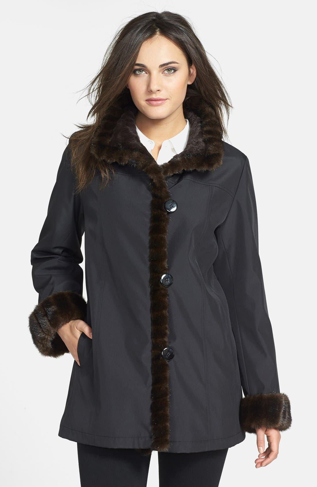 fur lined storm coat