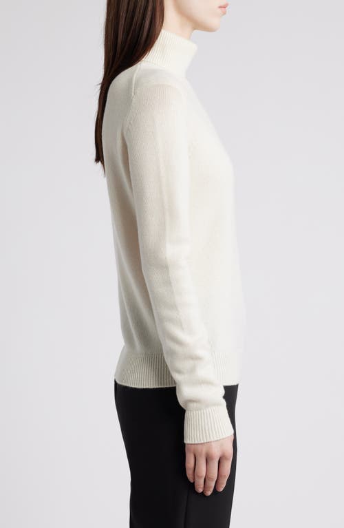 Shop Theory Cashmere Turtleneck Sweater In Ivory