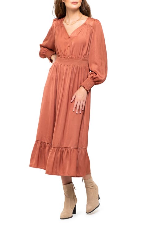 Nordstrom rust cheap dress