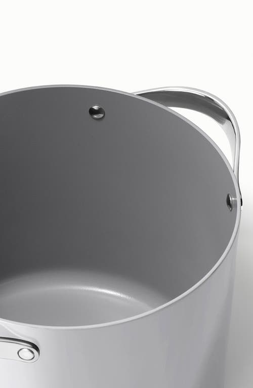 Caraway Nonstick Ceramic 12-quart Stockpot With Lid In Gray