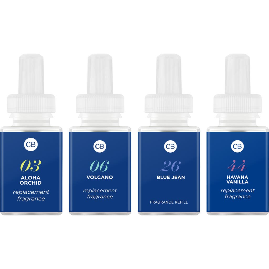 Pura X Capri Blue 4-pack Diffuser Refill In Blue