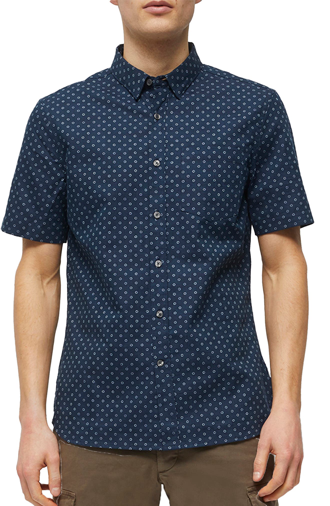 french connection polka dot shirt