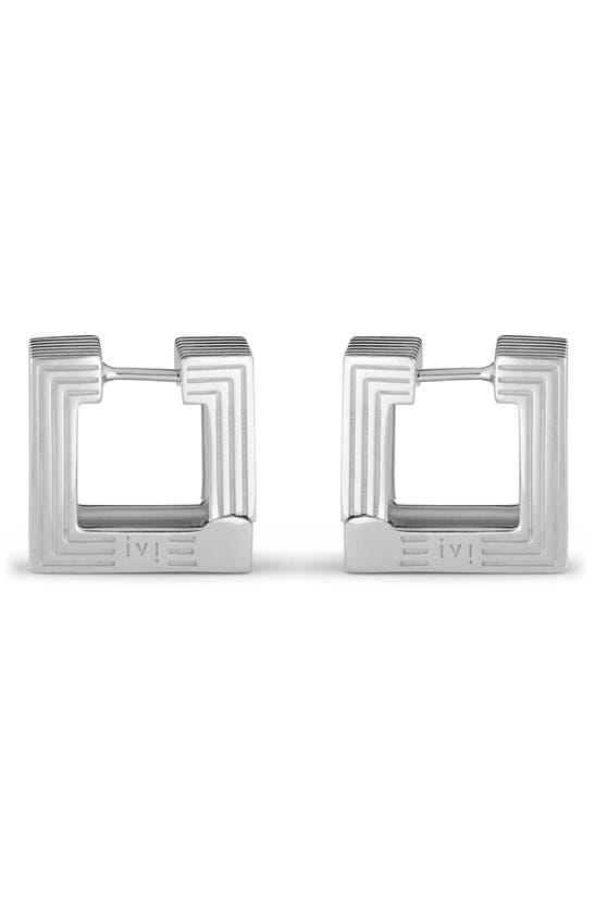Ivi Los Angeles Small Aurelia Hoop Earrings In Silver