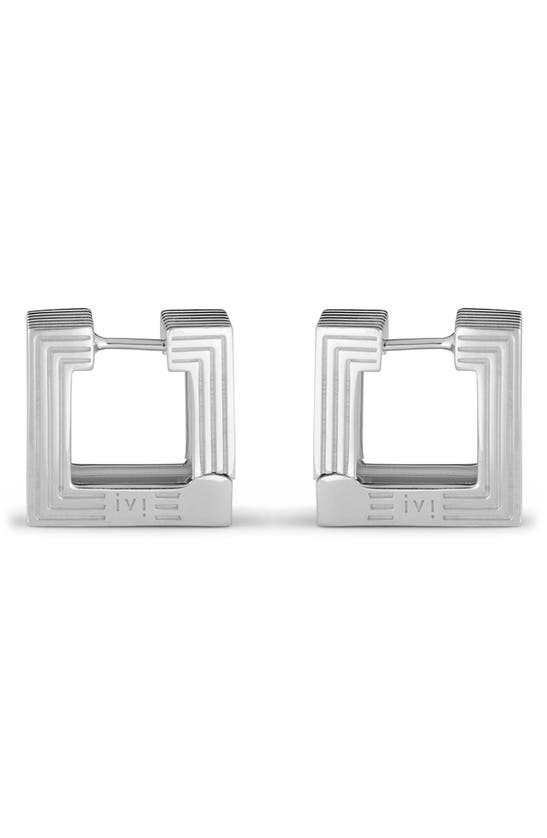 Ivi Los Angeles Small Aurelia Hoop Earrings In Silver