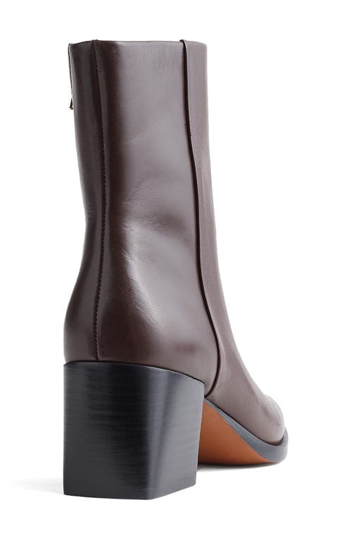 Shop Madewell Wilshire Bootie In Turkish Coffee